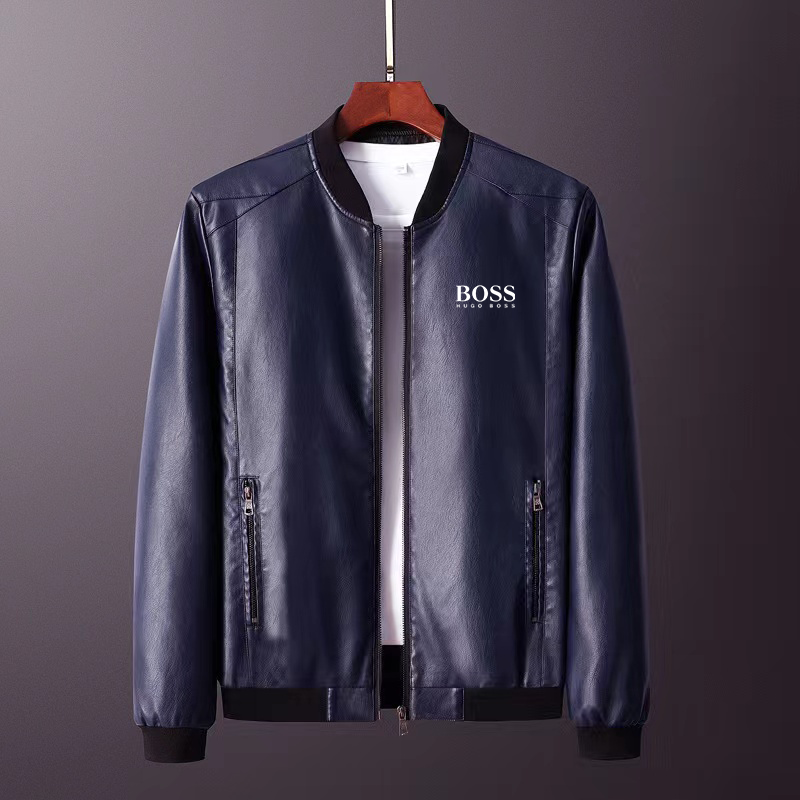 Veste en cuir Hugo Boss 2025