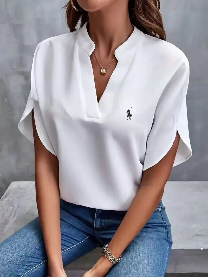 Ralph Lauren - T-shirt avec col en V 2025